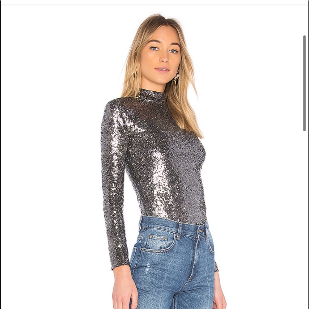 House of Harlow 1960 Turtleneck in Silver w/tags